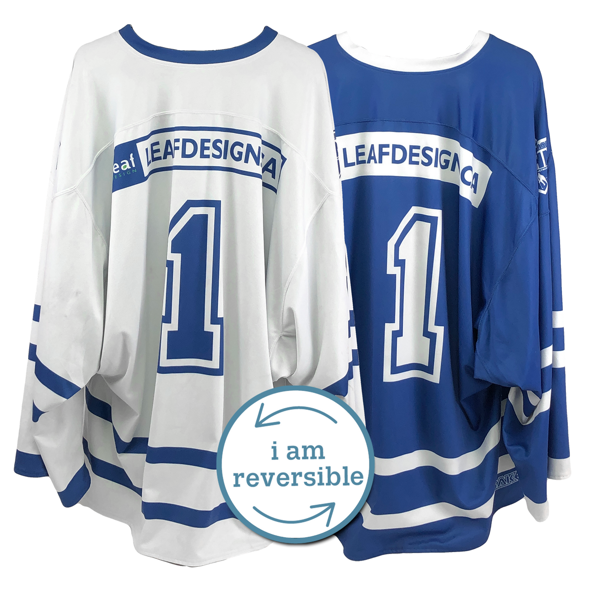 Home and Away Custom Double Sided Sublimated Jersey (White & Blue) – Twig  Shack